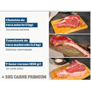 Pack "Cortes Selectos". Chuletón, Tomahawk, T-Bone